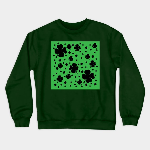 Black Clover Medley Crewneck Sweatshirt by Saltee Nuts Designs